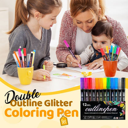 🔥49% KEDVEZMÉNY🎁Kétvégű csillámos ecsetkészlet