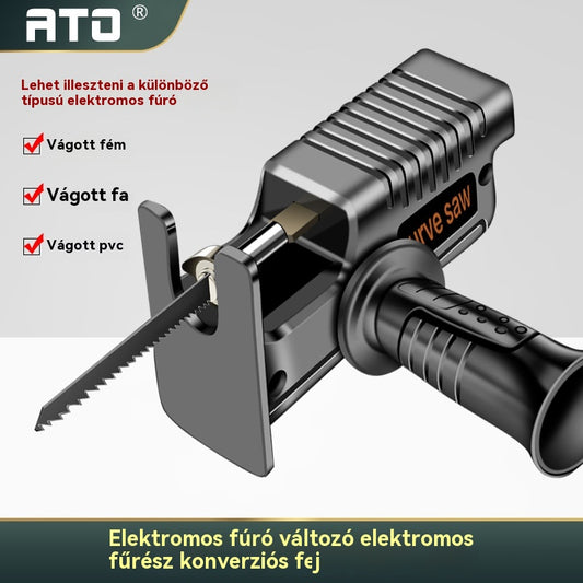 🔥🧰 Elektromos fúrógép átalakítva ortfűrészzé, szúrófűrész fej adapter famegmunkáláshoz