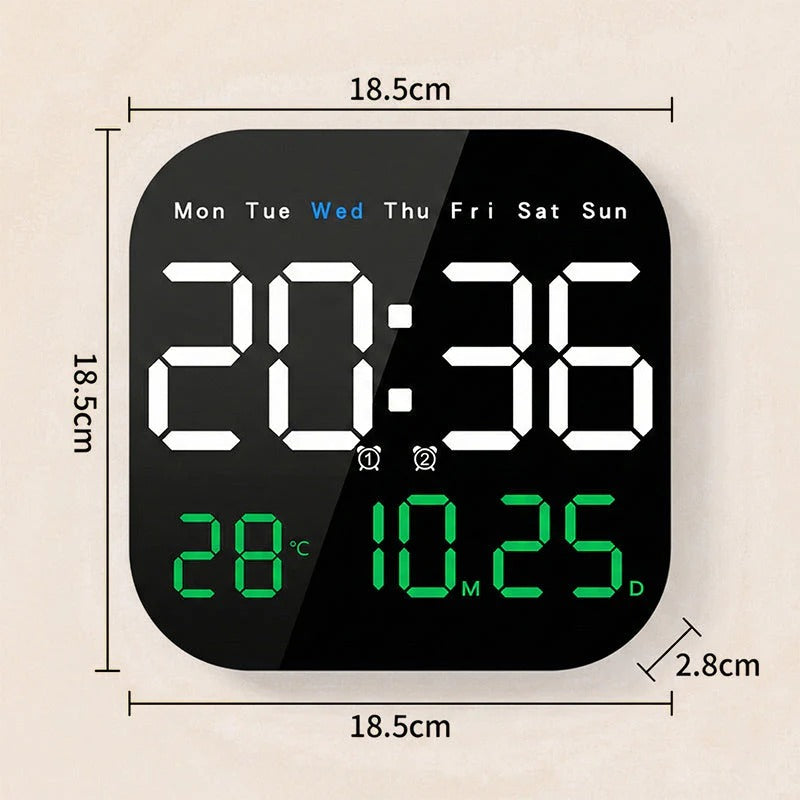 🕰️Eladások meghaladták az 50 000 darabot! 🛏️Időben korlátozott 40% kedvezmény! Digitális óra otthoni és irodai használatra.