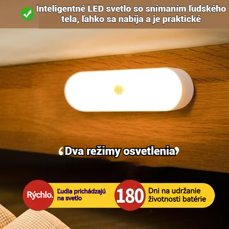 🏡💡🔥Αγοράστε 1 και πάρτε 1 δωρεάν🔥Έξυπνο φως LED με ανίχνευση ανθρώπινου σώματος, εύκολο στη φόρτιση και πρακτικό