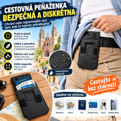 💳✈️ Skrytý cestovný pás na peniaze, pas a karty – Prenosná a bezpečná ľadvinka na letiská, potulky mestom i outdoorové dobrodružstvá 🌍