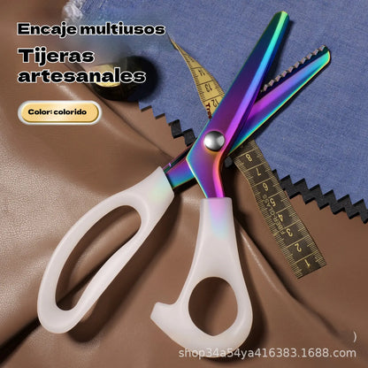 ✂️✨ Kreatív varró- és csipkevágó olló 🧵💖 Precíz és könnyed vágás – segítségével gyerekjáték lesz bármilyen kreatív alkotómunka 🎀🌟