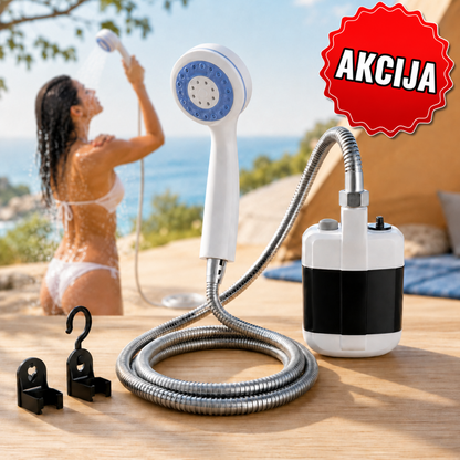 🚿🏕️ Ducha portátil con USB | Disfruta de una ducha refrescante en cualquier momento y lugar | Imprescindible para acampar, viajar o la limpieza al aire libre ✨💧