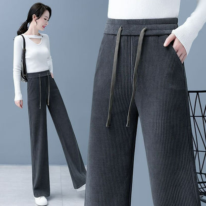 🔥【M-3XL】【40-110KG】👖Nove ženske elastične hlače širokog kroja