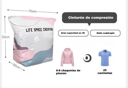 👕📦【5 kosov 25 EUR】Kompresijske vrečke za shranjevanje oblačil, brez potrebe po vakuumu, ojačana zasnova.