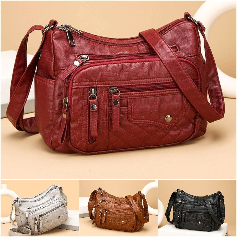 💥【45% OFF】👜2026 új, nagy kapacitású puha bőr válltáska/crossbody táska