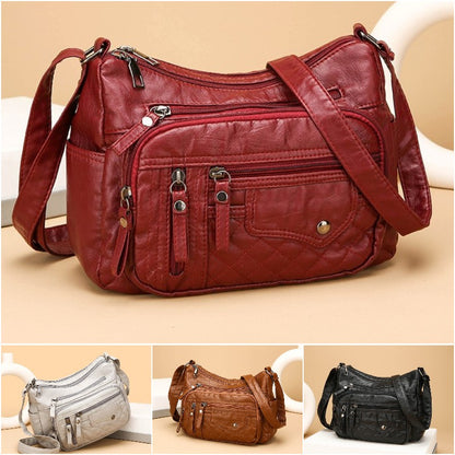 💥【45% OFF】👜2026 új, nagy kapacitású puha bőr válltáska/crossbody táska