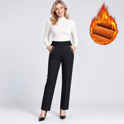 ❄️👖Meleg béléses női egyenes szárú farmer! 🔥