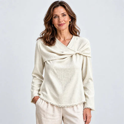 ✨【S–3XL / 6 szín】Stílusos női felső - elegáns és kényelmes, tökéletes mindennapi viseletre!