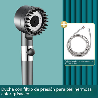 🚿🔥Cabezal de ducha de alta presión y masaje 6 en 1
