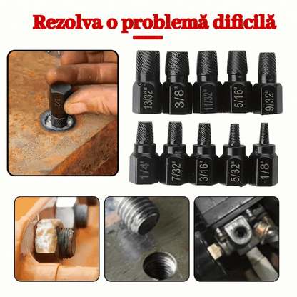 🔥 【10 τεμ.】📢📢Η χαμηλότερη τιμή για περιορισμένο χρονικό διάστημα!!!💥👍 Σετ 10 εξολκέων για σπασμένες βίδες από κράμα χάλυβα