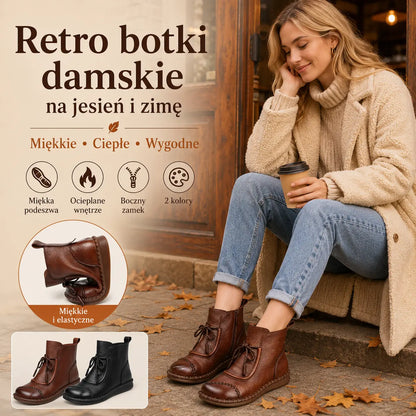 🔥✨【Veľkosti 35-40】🌷👢Prepredanie začiatkom jesene🎉 Dámske retro topánky z mäkkej kože