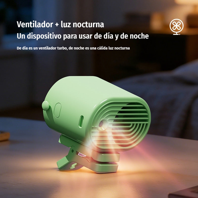 🌀 Kézhasználat nélküli ventilátor LED kijelzővel, beépített csipesszel és 199 állítható sebességfokozattal