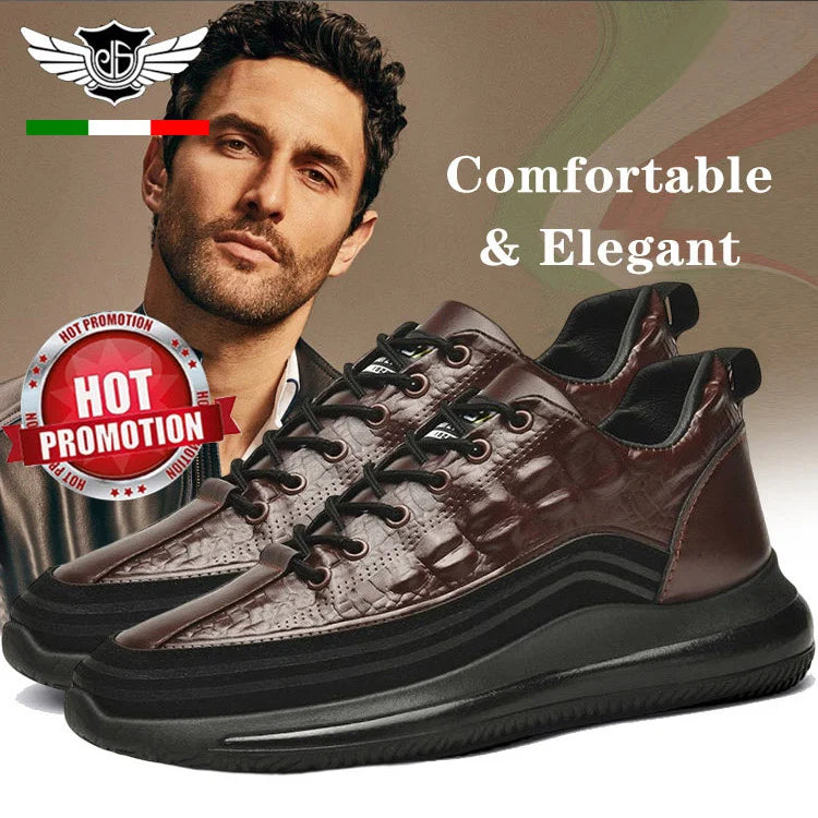 👞【38-48】🐊Luxus olasz sportcipők krokodilmintával