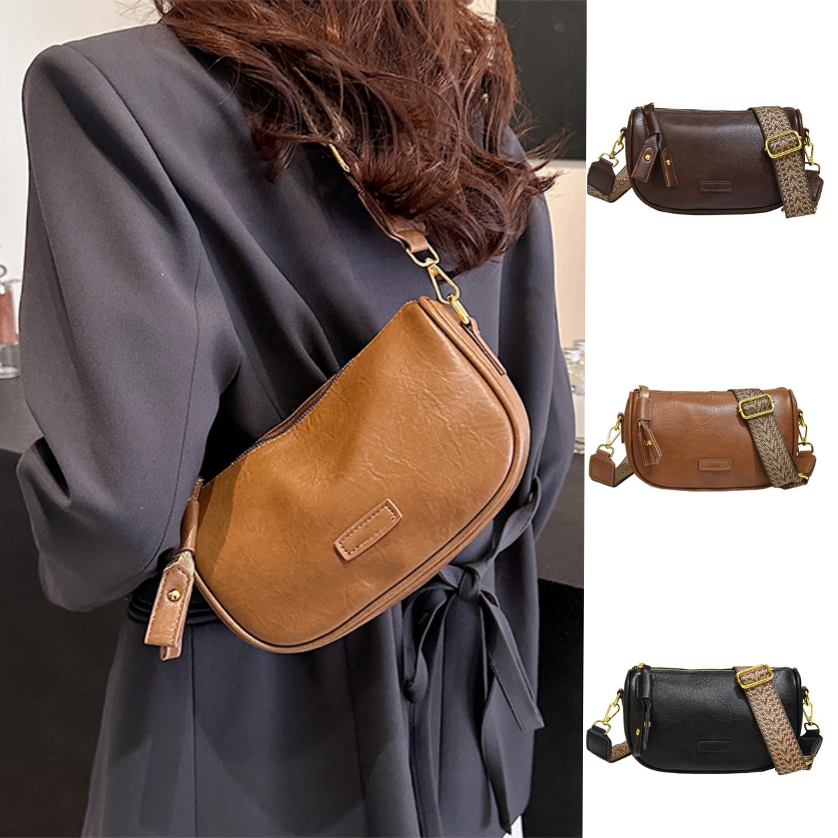🔥😍Časově omezená speciální nabídka👜Nová retro dámská crossbody kabelka, decentní a elegantní, dostupná ve třech barvách
