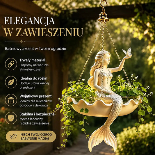 ✨ Zamień swój ogród w bajkę! Dekoracyjna wisząca doniczka z artystycznym, bajkowym wzorem! 🌸🧚‍♀️