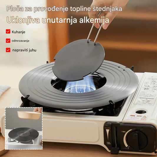 🔥【45% OFF】 🍳Toplinsko vodljiva ploča za kućanski štednjak (pogodna za kuhanje, pripremu juhe, odmrzavanje sastojaka, štiti lonac od zagorijevanja)