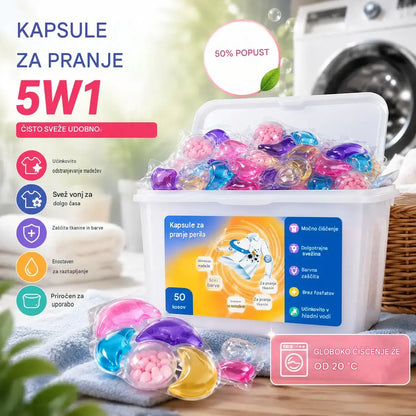 ✨👚【30 kosov】✨ Zelo velike dišeče kroglice za pranje perila 6 v 1, odstranjujejo madeže in vonjave, odpravljajo pršice in bakterije