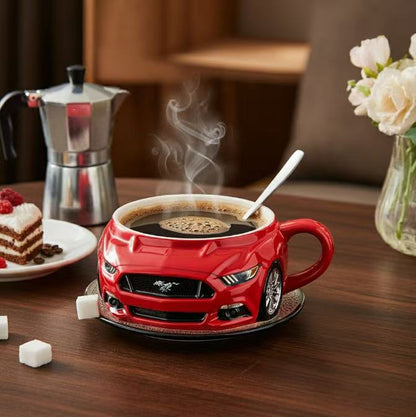 🔥【80%OFF】☕☕Sportautós kávésbögre 304-es rozsdamentes acél maggal, gyantával