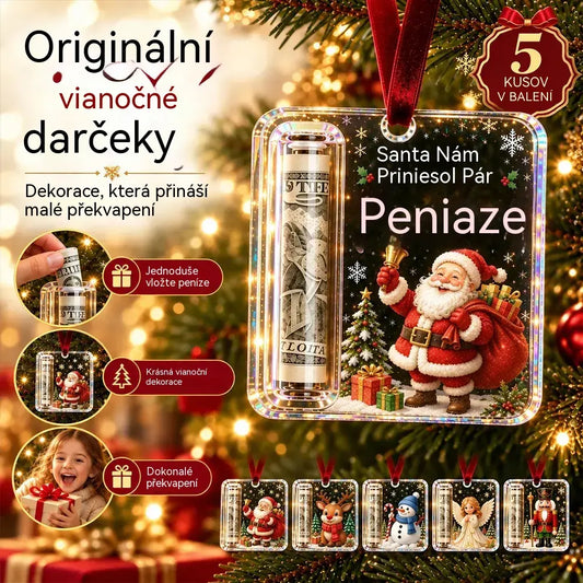 🎄 Vánoční ozdoba na peníze ✨ Ozdoba na vánoční stromeček, která ukrývá bankovky – kreativní a překvapivý sváteční dárek.