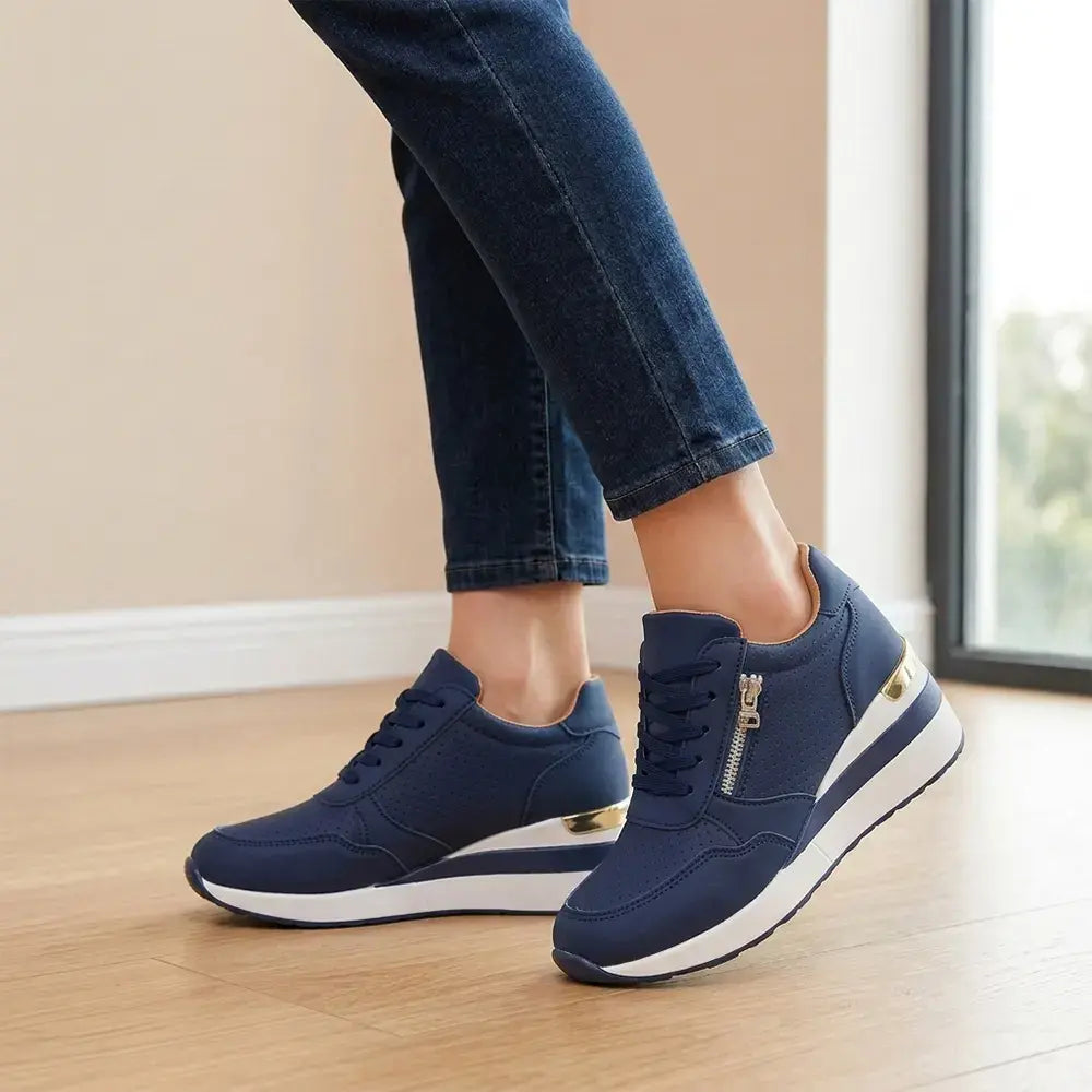 👟【36-43】Plus size bebújós éktalpú tornacipők – Könnyű, mindennapi platformcipők – Kényelmes cipők sétáláshoz és testmozgáshoz