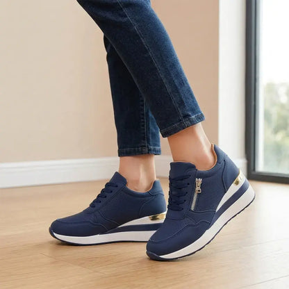 👟【36-43】Plus size bebújós éktalpú tornacipők – Könnyű, mindennapi platformcipők – Kényelmes cipők sétáláshoz és testmozgáshoz