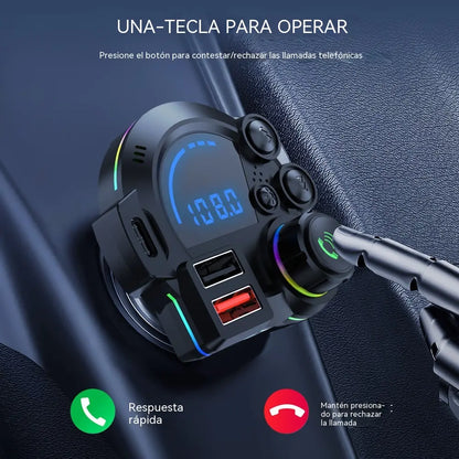 ⏳【Korlátozott ideig érvényes ajánlat】🔥Kétportos Bluetooth FM adó autóba mindenkinek