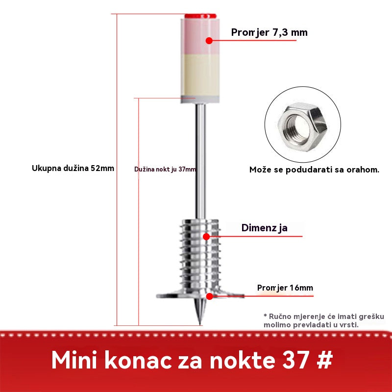 【100PCS】Νέο μίνι M8 σπειροειδές καλώδιο με παξιμάδι για αφαίρεση