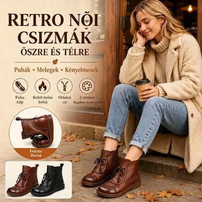 🔥✨【35-40-es méretek】🌷👢Kora őszi előértékesítés🎉 Női retró puha bőrcipők