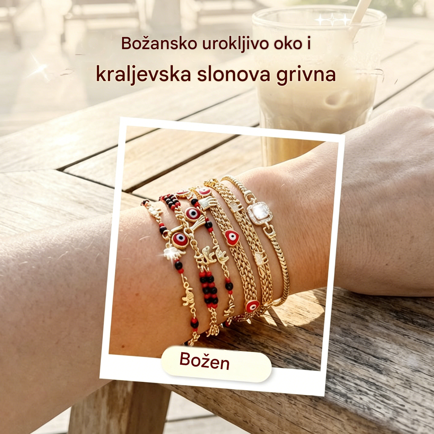 📿 VREMENSKI OGRANIČENA PONUDA: 50% POPUSTA! 🌀 Boho narukvica s privjescima i sretnim slonom: simbolični privjesci, podesivi rez, pozlaćeni i 7 stilova ✨