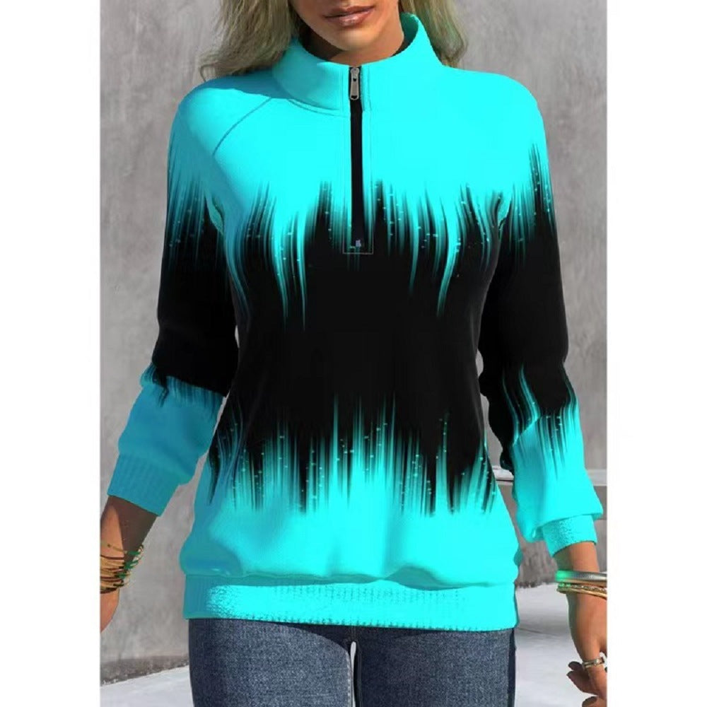 🔥【S-5XL】Magas garbós, cipzáras sportpulóver