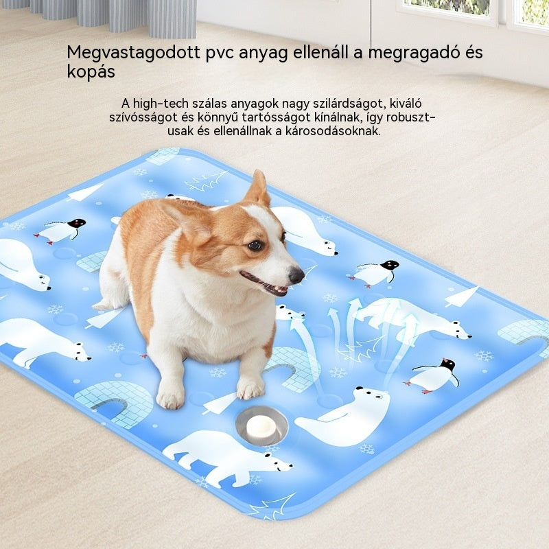 ❄️🐶 Karcálló hűsítő alátét kutyáknak és macskáknak – Tartós, kényeztető lehűlés és a nyári hőség elengedhetetlen titka 😻🎁