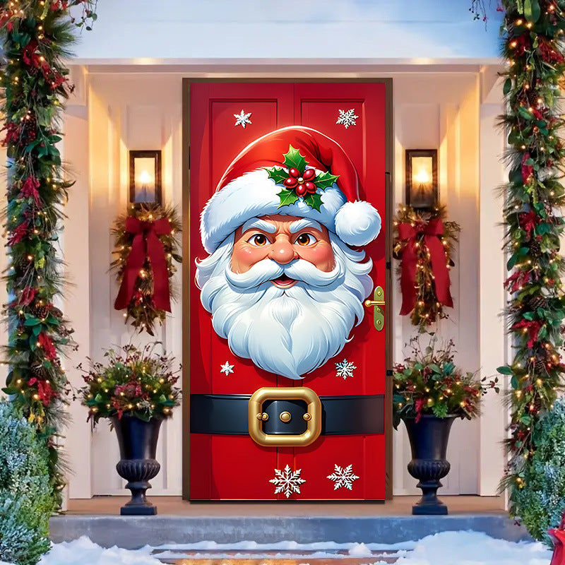 🎄 Venta anticipada de Navidad: 🎅50 % de descuento en adornos navideños para puertas🎅