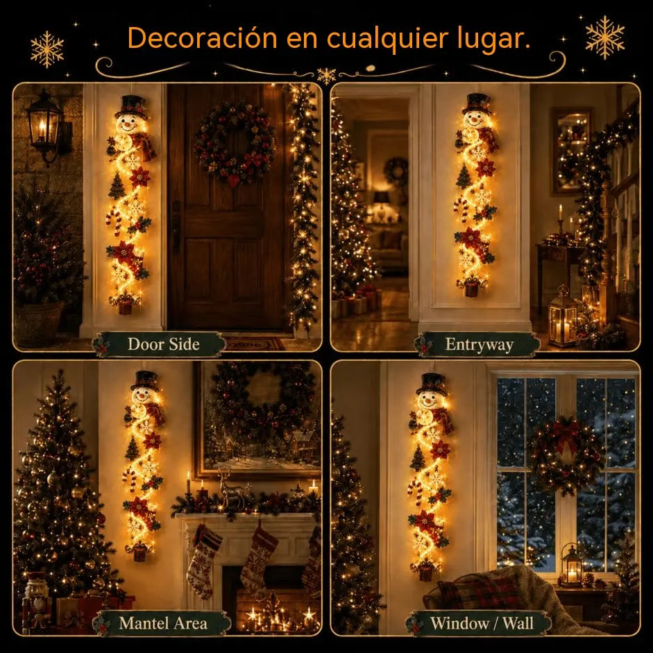 🎄🎃Utolsó nap! 🎅Élvezze a 49% kedvezményt a megvilágított karácsonyi ajtódíszekre!