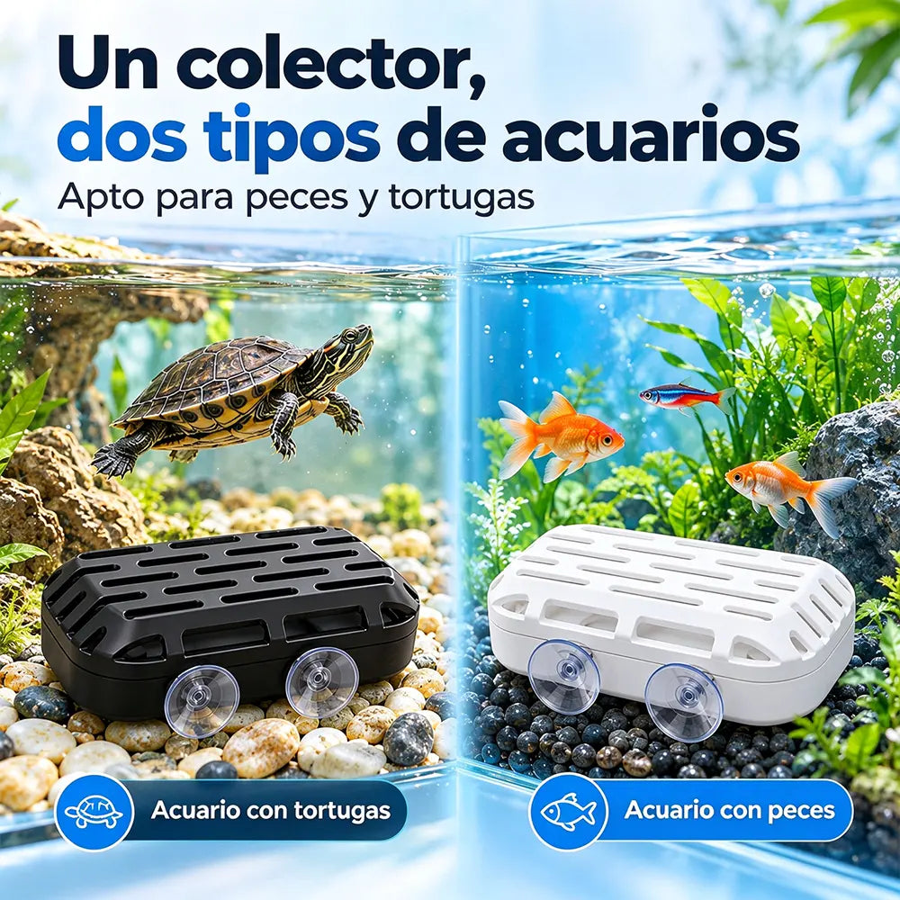 🧹🐢Zberač odpadu pre korytnačky a akváriá | Automatický čistič na trus a nečistoty | Udržiava čistú vodu a znižuje potrebu jej výmeny 💧
