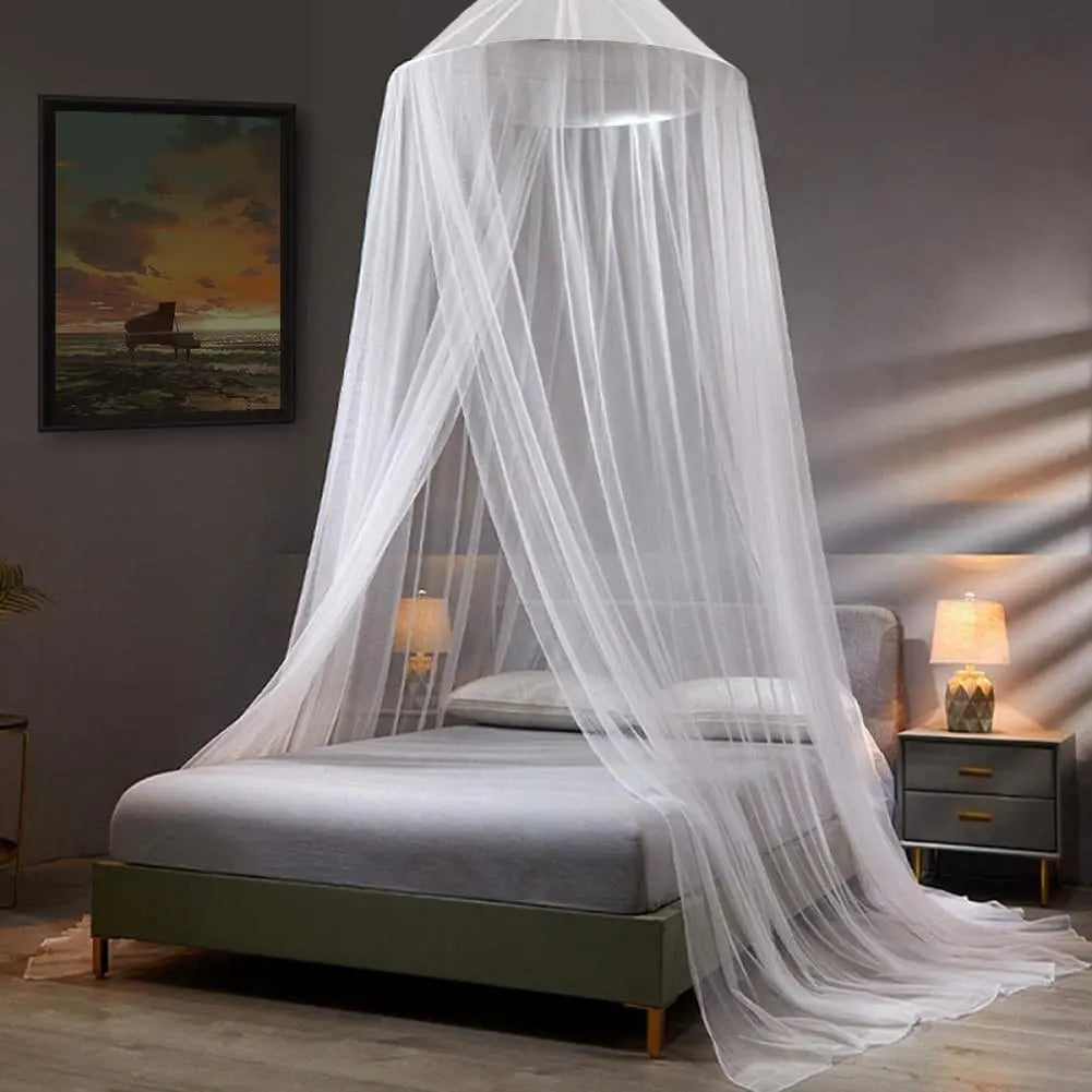 Dosel de cama con mosquitera en forma de cúpula - Tienda de campaña con dosel para cama estilo princesa