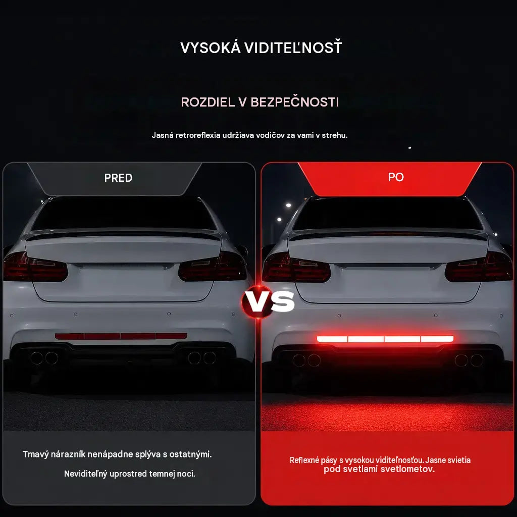 【10 darab mindössze 7500 Ft-ért】✨🚗 Azonnal szemet gyönyörködtető! Magasfényű fényvisszaverő lökhárító védőcsík.