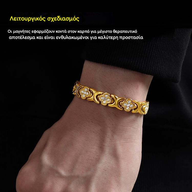 💎Magnetický náramok Clover Diamond - Objavte svoje tajomstvo pre úľavu od stresu, magnetické zlepšenie pohody