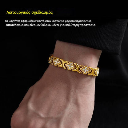 💎Magnetický náramok Clover Diamond - Objavte svoje tajomstvo pre úľavu od stresu, magnetické zlepšenie pohody
