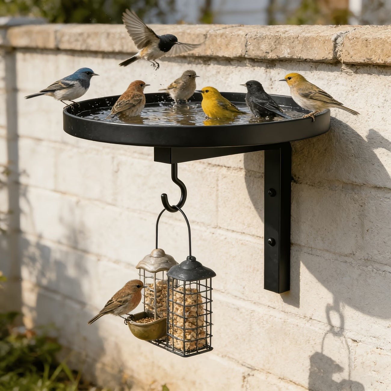 🐦💧 50% ZĽAVA! Nástenná kovová napájačka pre vtáky – Odolná voči poveternostným vplyvom ľahko čistiteľná a ideálna pre záhradu balkón a terasu 🌿