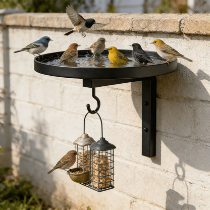 🐦💧 50% ZĽAVA! Nástenná kovová napájačka pre vtáky – Odolná voči poveternostným vplyvom ľahko čistiteľná a ideálna pre záhradu balkón a terasu 🌿