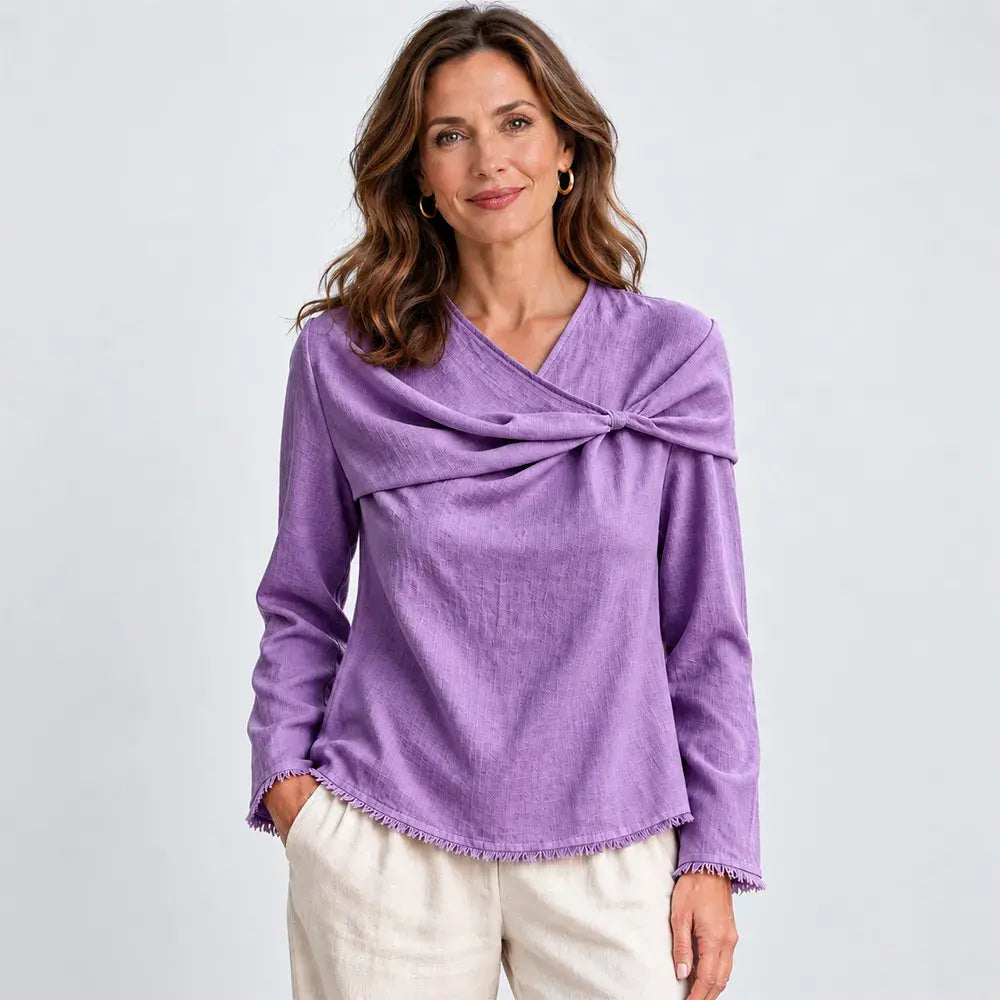 ✨【S–3XL / 6 szín】Stílusos női felső - elegáns és kényelmes, tökéletes mindennapi viseletre!