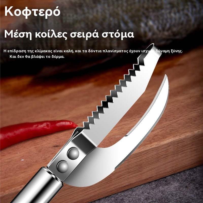 🍲🐟【Kúpte 1 a získajte 1 zadarmo】Nerezový nôž, odstraňovač rybích šupín