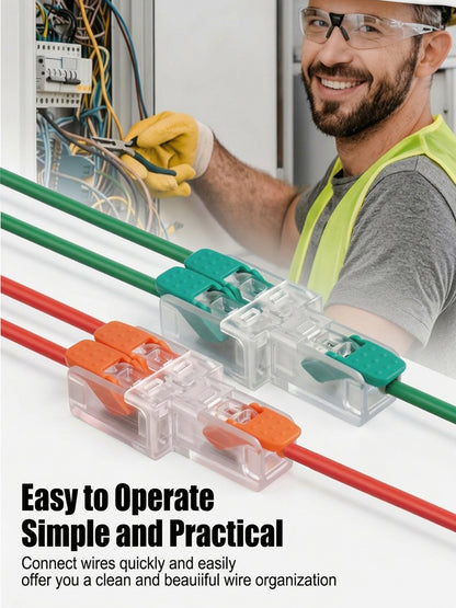 🩷 Terminales de conexión rápida tipo Y y H, compatibles con conductores flexibles y rígidos.