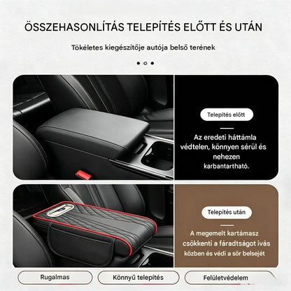 🔥🔥 10900 Ft darabonként 🚗✅ Multifunkcionális bőr autós kartámasz, három az egyben