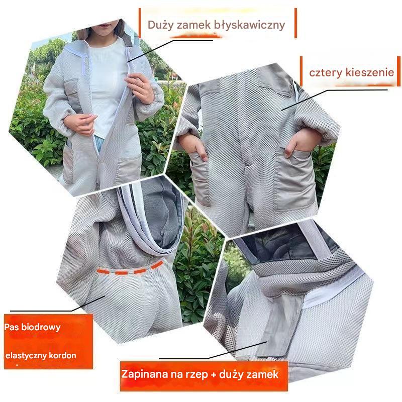 Jednoczęściowy kombinezon 3D z bawełnianej siatki