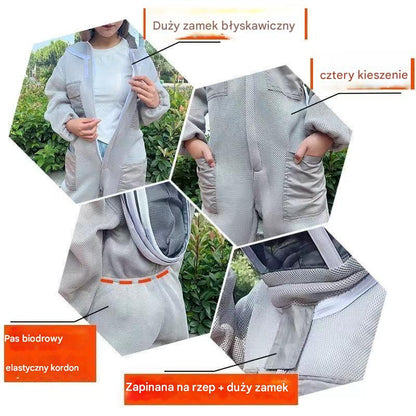 Jednoczęściowy kombinezon 3D z bawełnianej siatki
