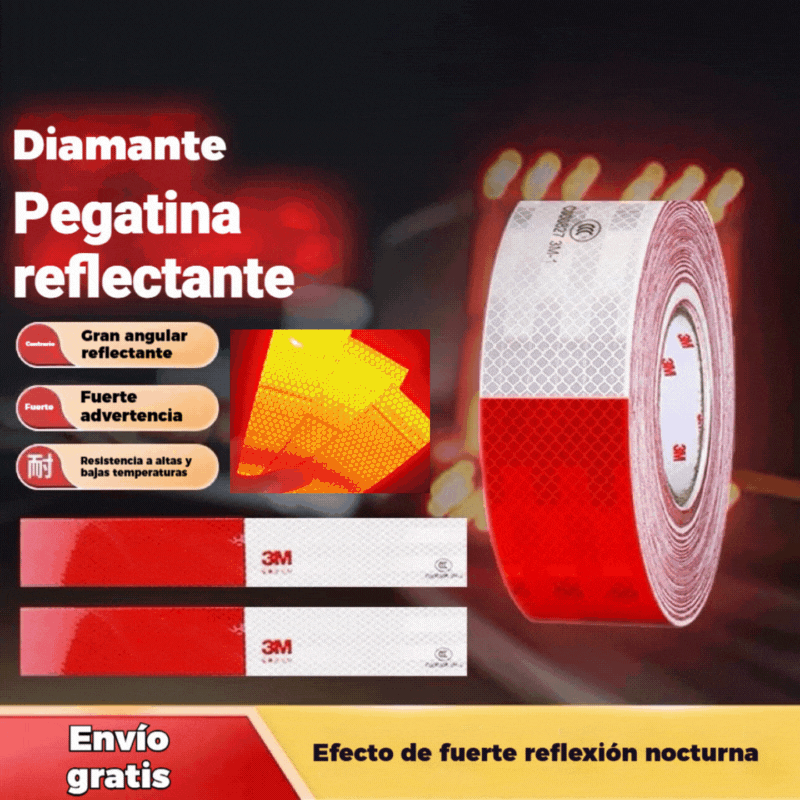 🚛【30M】🌙🔆Crveno-bijele reflektirajuće naljepnice, reflektirajuće trake za kamione