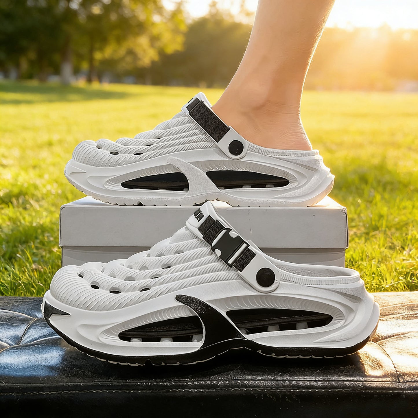 👟50% POPUST🌬️Moški sandali 2 v 1 za univerzalno uporabo - debel podplat iz EVA, nedrseči in izjemno lahki, zračni🏃‍♂️
