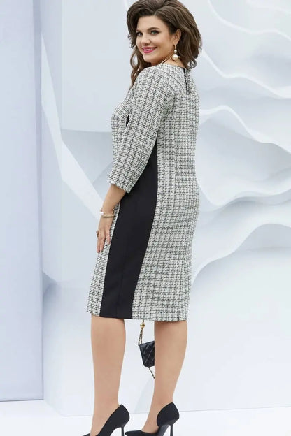 🍃【S-5XL】🍂Késő őszi stílusú kockás ruha